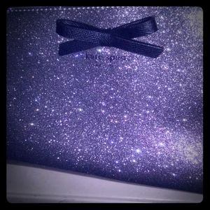 Kate Spade glittery patent leather clutch